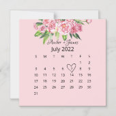 Romantic Floral Waterverf pony's sparen de datum Magnetische Uitnodiging (Voorkant)