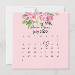 Romantic Floral Waterverf pony's sparen de datum Magnetische Uitnodiging