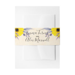 Romantic Floral | Weddenschap Belly Band Uitnodigingen Wikkel
