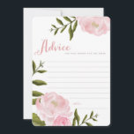 Romantic Floral Wedding Advice-kaarten Advieskaart<br><div class="desc"></div>