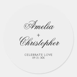 Romantic Floral Wedding Collectie Sticker
