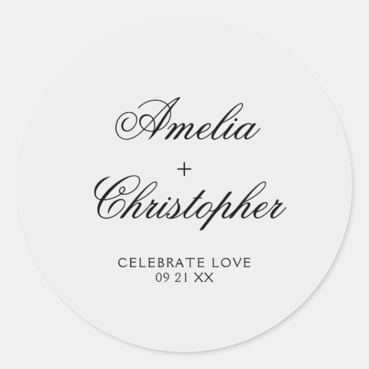 Romantic Floral Wedding Collectie Sticker (Voorkant)