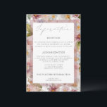 Romantic Floral Wedding Enclosure Kaarten<br><div class="desc">Het ontwerp is een echt betoverend kunstwerk dat perfect de romance en schoonheid van een trouwdag weergeeft. Het delicate bloemetjesontwerp, gemaakt in zachte pasteltinten, is zowel elegant als etheraal, wat een gevoel van droombetovering oproept dat perfect is voor een viering van de liefde. De moderne kalligrafie is een echt meesterwerk,...</div>