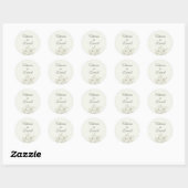 Romantic Floral Wedding Envelope Seal Sticker (Vel)