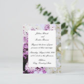 Romantic Floral Wedding Invitation Kaart (Staand voorkant)