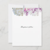 Romantic Floral Wedding Invitation Kaart (Achterkant)