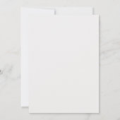 Romantic Floral Wedding Invitation Kaart (Achterkant)