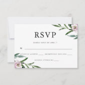 Romantic Floral Wedding RSVP (Voorkant)