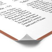 Romantic Floral Wedding Seating Chart Poster (Hoek)