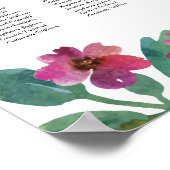 Romantic Floral Wedding Seating Chart Poster (Hoek)