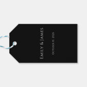 Romantic Floral Wedding Soft Elegant Cadeaulabel (Achterkant Horizontaal)
