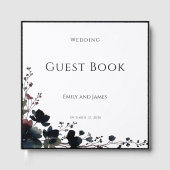 Romantic Floral Wedding Soft Elegant Gastenboek (Voorkant)