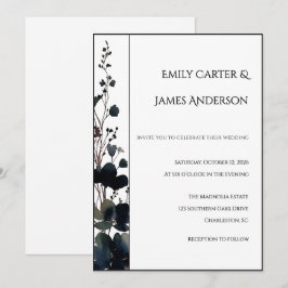 Romantic Floral Wedding Soft Elegant Kaart