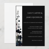 Romantic Floral Wedding Soft Elegant Kaart (Voorkant / Achterkant)
