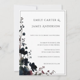 Romantic Floral Wedding Soft Elegant Kaart
