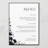 Romantic Floral Wedding Soft Elegant Menu (Voorkant)