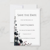 Romantic Floral Wedding Soft Elegant Save The Date (Voorkant)