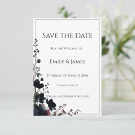 Romantic Floral Wedding Soft Elegant Save The Date