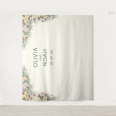 Romantic floral wedding wandkleed (Voorkant)