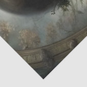 Romantic Floral Woman Portrait Decoupage Tissuepapier (Detail)