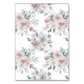 Romantic Floral Wreater Waterverf Monogram Kaart (Achterkant)