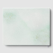 Romantic Floral Wreath Waterverf Wedding Gastenboek (Achterkant)