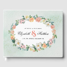 Romantic Floral Wreath Waterverf Wedding