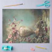 Romantic Florals, Sage Green Baroque Vase Tissuepapier (Craft)