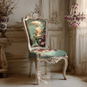 Romantic Florals Sage Green Lady & a Parasol Art Tissuepapier