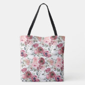 Romantic Florals Tote Bag (Achterkant)