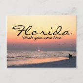 Romantic Florida sunset - Wou je hier waren Briefkaart (Voorkant)