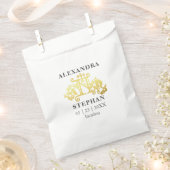 Romantic Flourish Monogrammed Gold Wedding Coffee Bedankzakje (Geknipt)