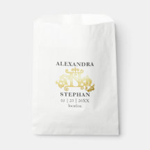 Romantic Flourish Monogrammed Gold Wedding Coffee