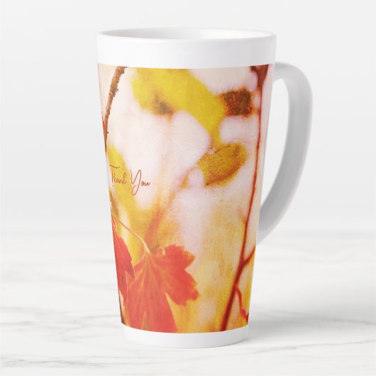 Romantic Flower Boho – Botanical Fantasy Thanks Latte Mok (Rechterhoek)