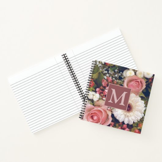 Romantic Flower Bouquet Notitieboek (Binnen)