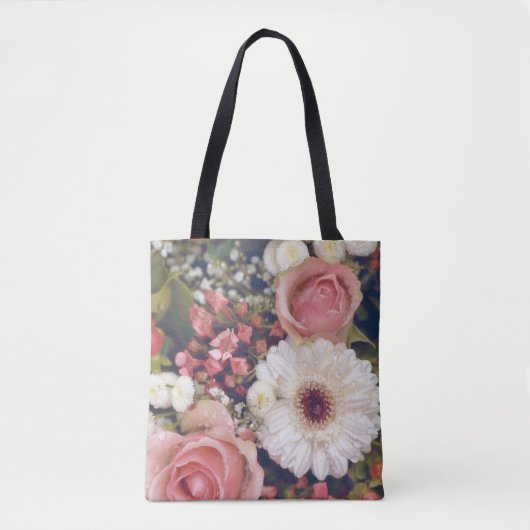 Romantic Flower Bouquet Tote Bag (Voorkant)