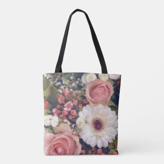 Romantic Flower Bouquet Tote Bag (Achterkant)