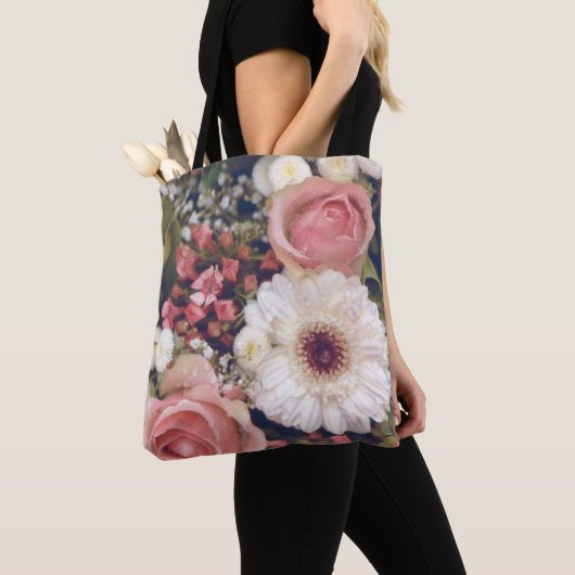 Romantic Flower Bouquet Tote Bag (Dichtbij)