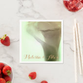 Romantic Flower Detail - Aangepaste namen Servetten (Insitu)