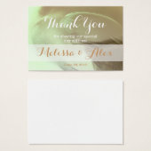 Romantic Flower Detail - Bedankt Visitekaartje (Voorkant /achterkant)