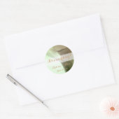 Romantic Flower Detail Ronde Sticker (Envelop)
