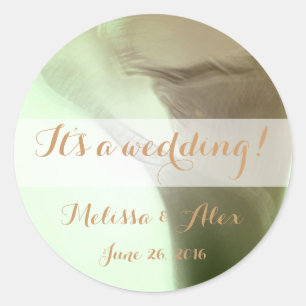 Romantic Flower Detail Ronde Sticker
