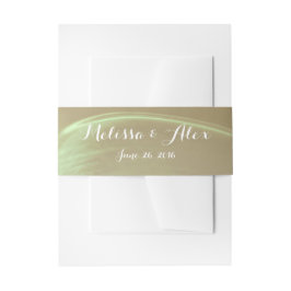 Romantic Flower Detail Wedding Uitnodigingen Wikkel