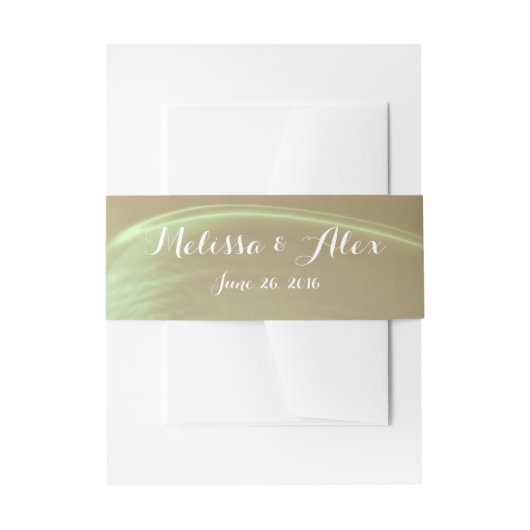 Romantic Flower Detail Wedding Uitnodigingen Wikkel (Voorkant Voorbeeld)