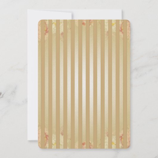 Romantic Flower - Invitation Kaart (Achterkant)