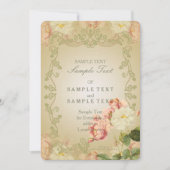 Romantic Flower - Invitation Kaart (Voorkant)