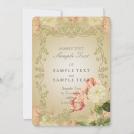 Romantic Flower - Invitation Kaart