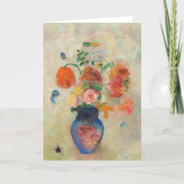 Romantic Flower Vase - Odilon Redon Kaart