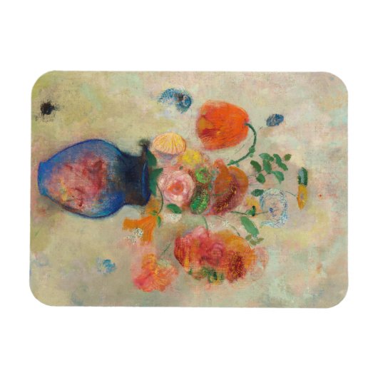 Romantic Flower Vase - Odilon Redon Magneet (Horizontaal)