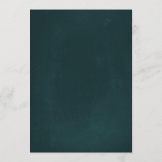 Romantic Flower Wreath Copper Wedding Invitation Kaart (Achterkant)